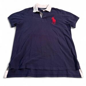 Ralph Lauren Navy and White Polo Shirt